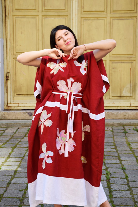 Abaya Embroidered, Arabic Style Designer Dress Exclusive, Stylish Dress with Embroidery