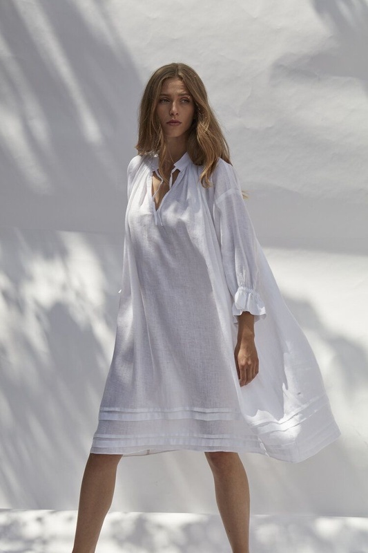 Tunic Boho Style Boho Dress Natural Linen 