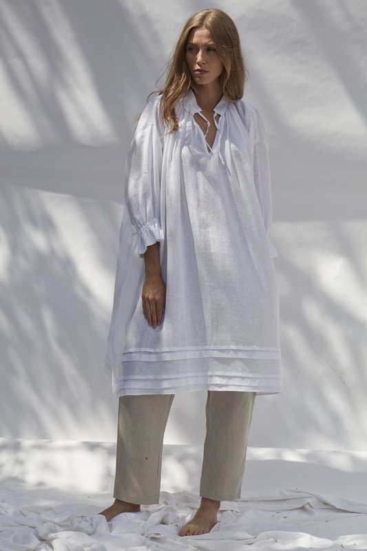 Tunic Boho Style Boho Dress Natural Linen 
