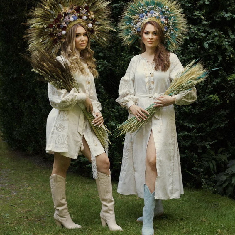 Embroidered Dress Vyshyvanka Beige Dress Ukrainian embroidery, style boho chic