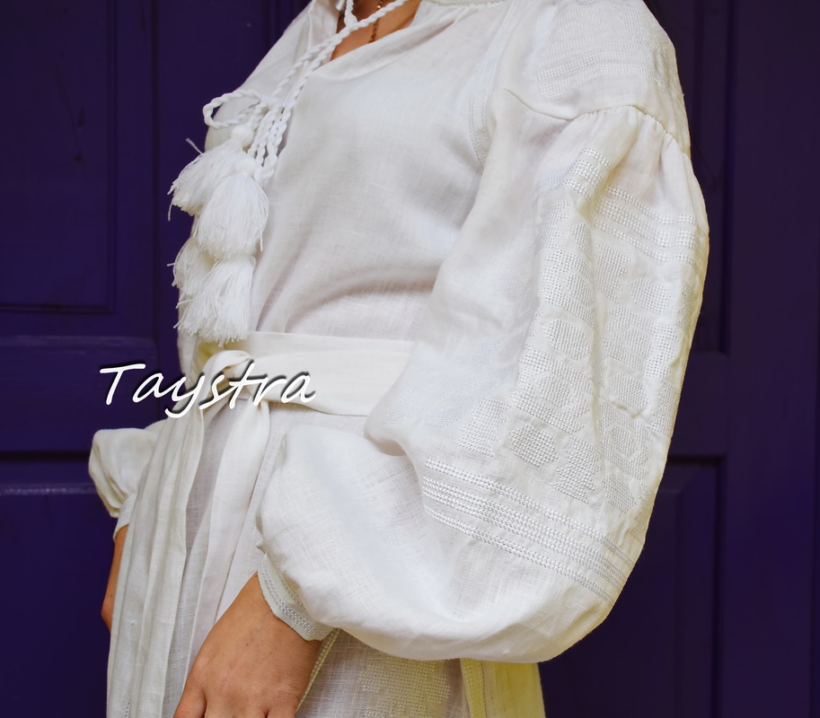 Embroidered White Boho Dress linen, ethno, style boho chic, Bohemian Vyshyvanka Dress Multi Color Embroidery Linen, Ukrainian embroidery