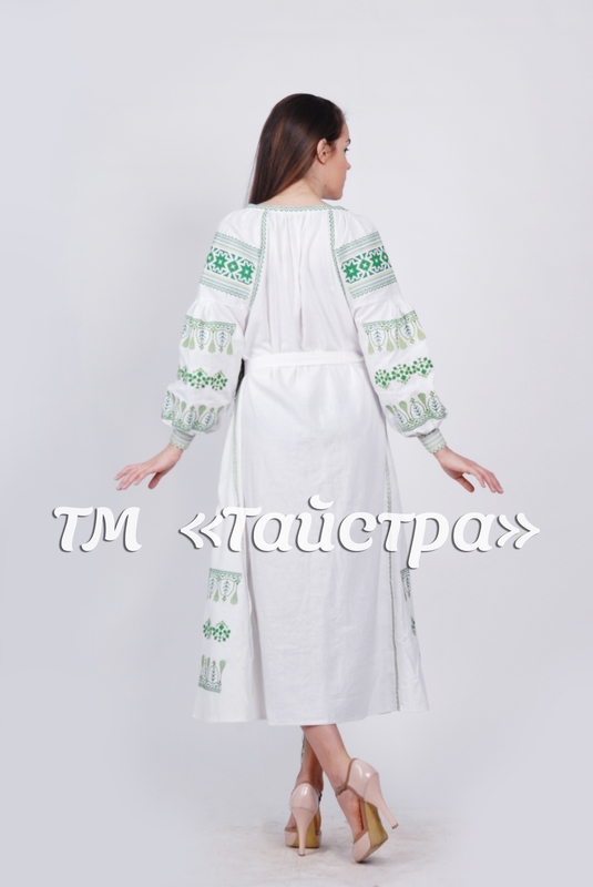 Vyshyvanka White dress Ukrainian embroidery, Boho, ethno, style boho chic, Embroidered dress, Multi Color Embroidery Linen