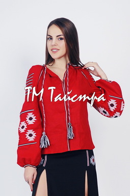 Embroidered Red Blouse Boho Embroidered Linen, ethno, style boho chic, Embroidered clothes Bohemian, Vyshyvanka Multi Color Embroidery Linen, Ukrainian embroidery 