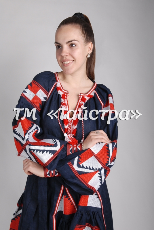 Embroidered Midi Dress Boho, Four Embroidered Wedges, ethno, Blue Dress style boho chic, Bohemian, Vyshyvanka Dress Multi Color Embroidery Linen, Ukrainian embroidery