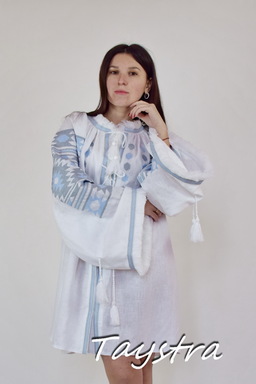 Vyshyvanka Blouse Tunic Embroidered Multi Color Embroidery Linen Ukrainian Embroidered Blouse 
