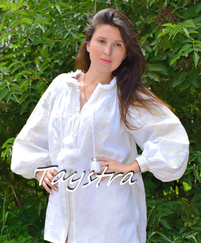 Embroidered Blouse Vyshyvanka White ethno style boho chic Embroidered clothes Vyshyvanka  Multi Color Embroidery Linen Ukrainian embroidery