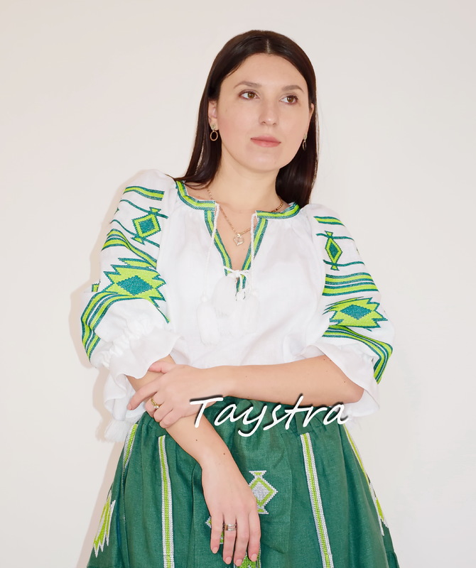 Blouse Embroidered Linen Ukrainian Vyshyvanka, Embroidered clothes