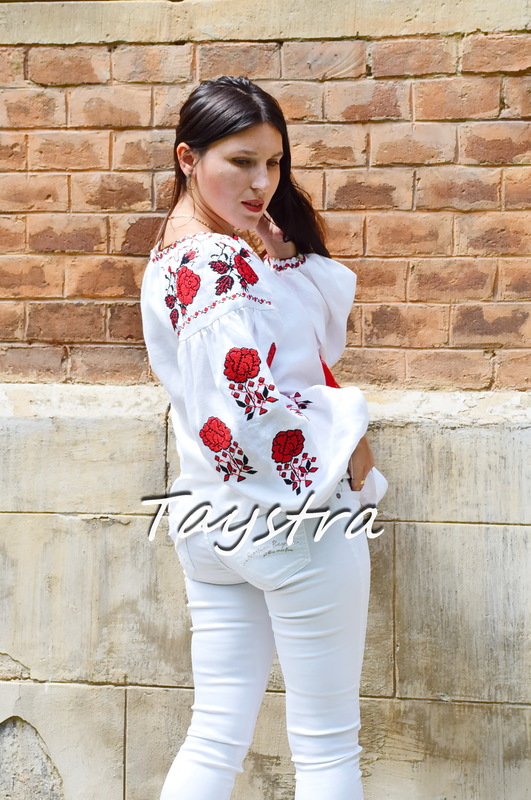 Vyshyvanka Embroidered Blouse Linen Ukrainian embroidery, Embroidered clothes Bohemian