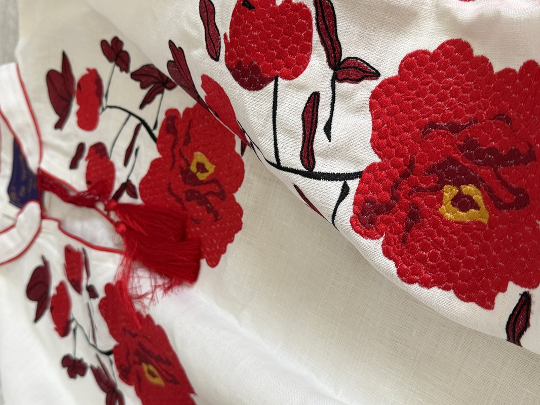 Blouse Vyshyvanka Embroidered clothes Ukrainian Linen Embroidered Blouse