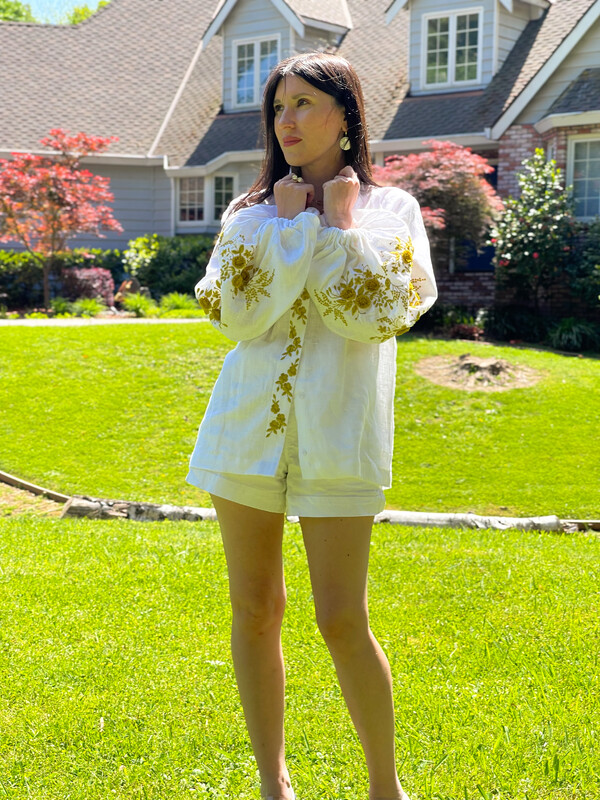 Blouse Vyshyvanka Embroidered clothes Linen blouse, linen blouse shirt, embroidered blouse