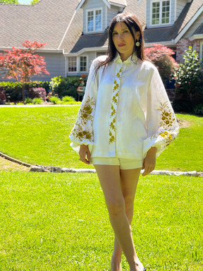 Blouse Vyshyvanka Embroidered clothes Linen blouse, linen blouse shirt, embroidered blouse