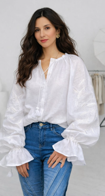 Blouse Vyshyvanka Embroidered clothes Ukrainian Linen Embroidered Blouse