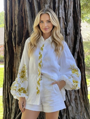 	 Blouse Vyshyvanka Embroidered clothes Linen blouse, linen blouse shirt, embroidered blouse