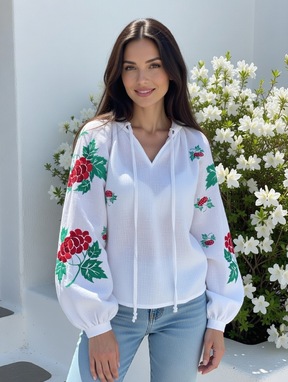 Stylish Blouse Embroidered Ukrainian embroidery, Embroidered clothes Vyshyvanka 