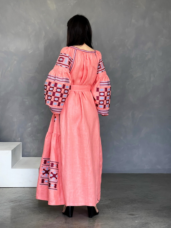 Vyshyvanka Dress Embroidered Linen Dress Ukrainian