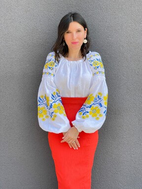 Vyshyvanka Embroidered White Blouse Linen Bohemian, Ukrainian embroidery, Embroidered clothes Bohemian, ethno 