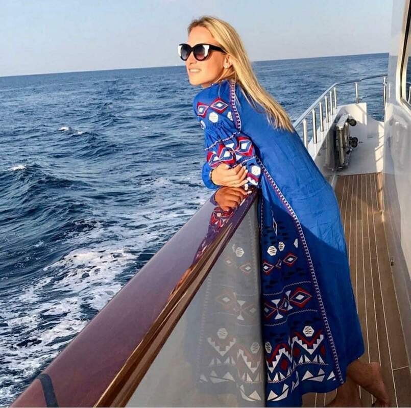 Dress Embroidered Vyshyvanka Blue Maxi Dress Multi Color Embroidery Linen Dress Ukrainian