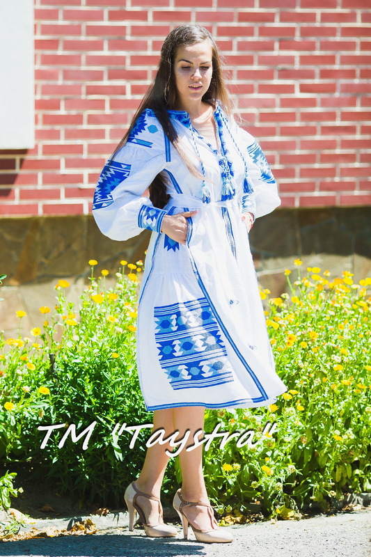 Vyshyvanka White Maxi Dress Ukrainian embroidery, Boho, ethno, style boho chic, Embroidered dress, Multi Color Embroidery Linen