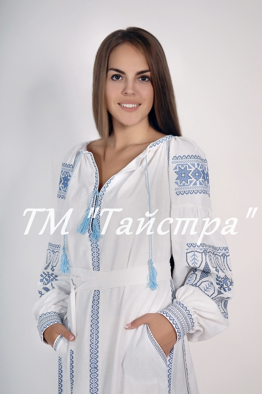 White Embroidered Wedding dress, Bohemian,  Vyshyvanka  Ukrainian embroidery, Boho, ethno, style boho chic