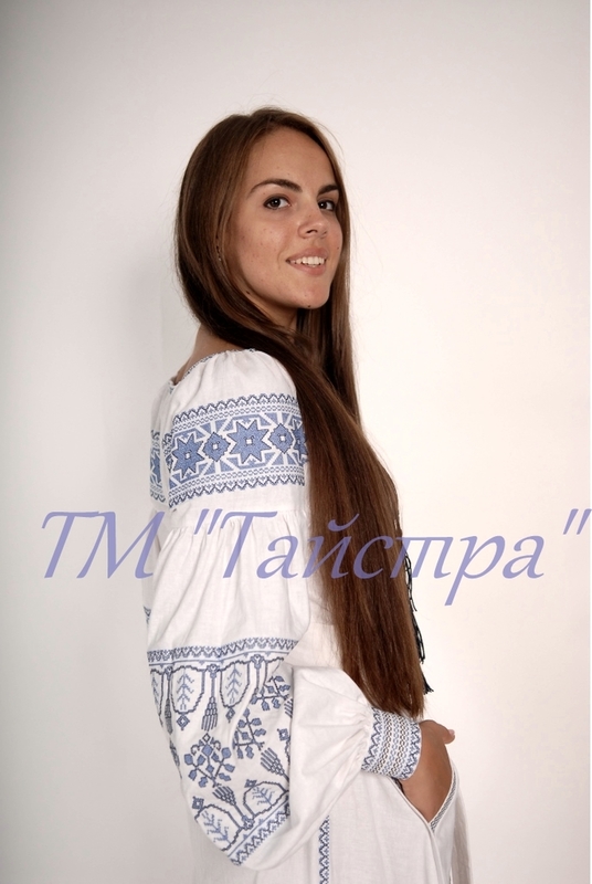 White Embroidered Wedding dress, Bohemian,  Vyshyvanka  Ukrainian embroidery, Boho, ethno, style boho chic