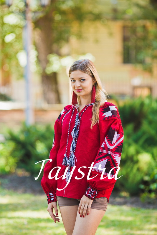 Embroidered Blouse Boho Embroidered Linen, ethno, style boho chic, Embroidered clothes Bohemian, Vyshyvanka Multi Color Embroidery Linen, Ukrainian embroidery, Red Blouse