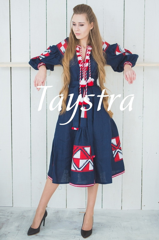 Embroidered dress Boho,4 wedges, ethno, style boho chic, Bohemian, Vyshyvanka Dress Multi Color Embroidery Linen, Ukrainian embroidery