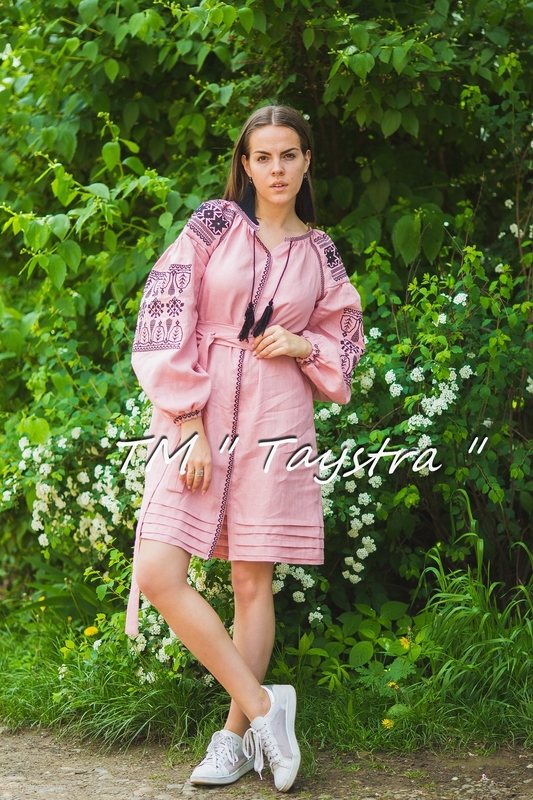 Vyshyvanka Midi Dress  Ukrainian embroidery, Boho, ethno, style boho chic, Embroidered dress, Multi Color Embroidery Linen